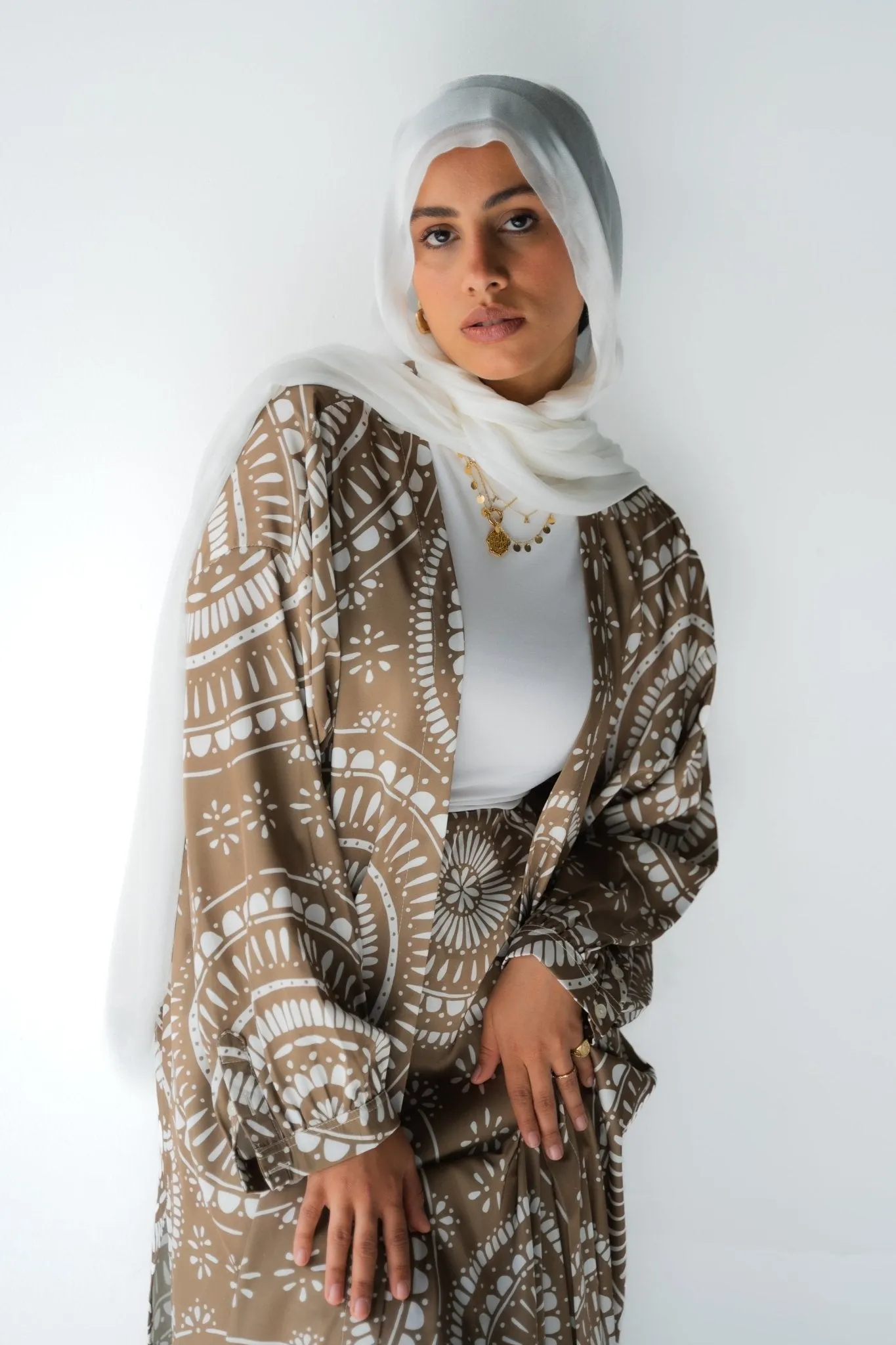 Zaafarana satin set